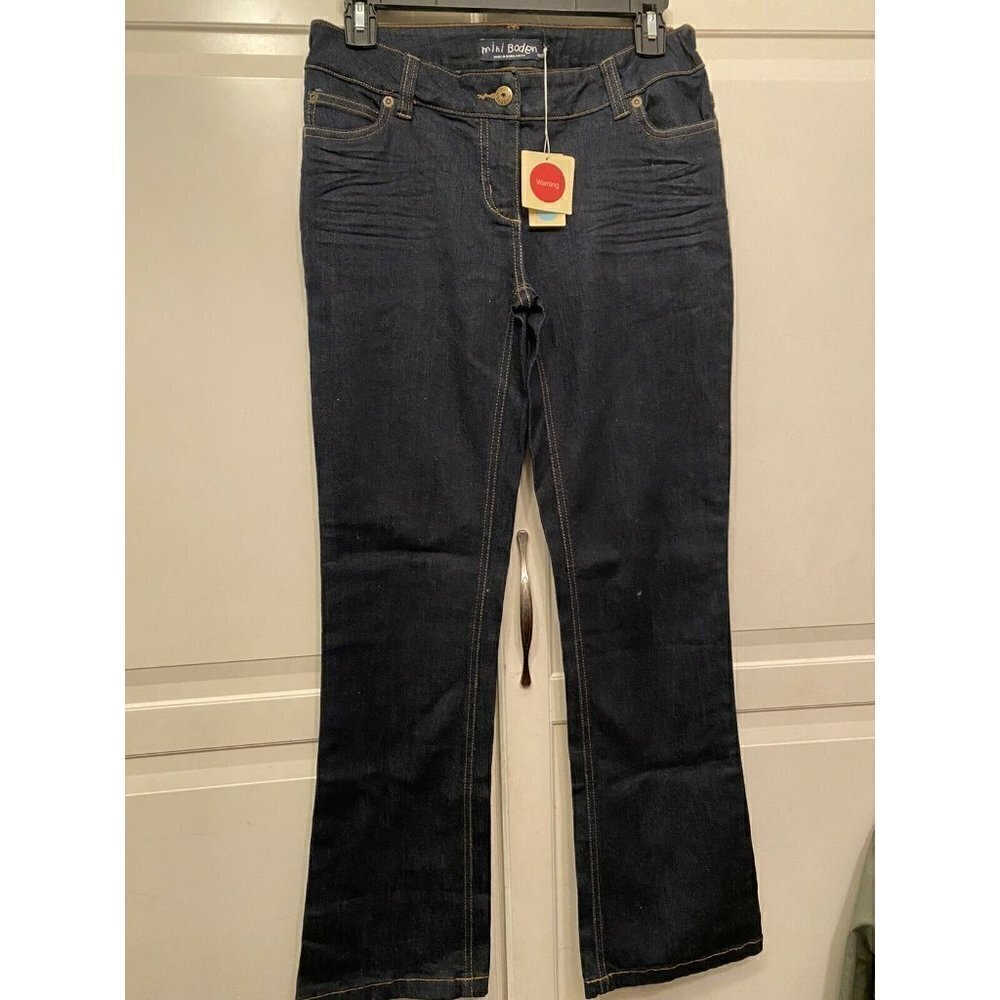 Mini Boden Sz 13 Girl’s Blue Jeans NWT